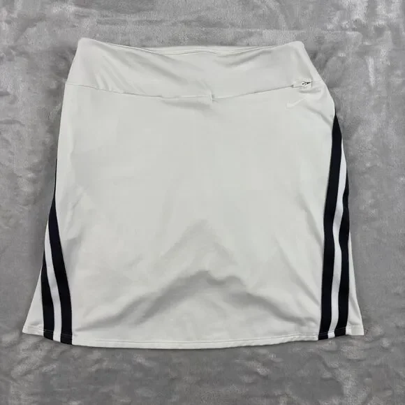 Nike Dri-FIT Skort Womens XS White Stripe Tennis Court Running Spring AV3666-133 - Picture 2 of 9